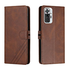 Coque Portefeuille Livre Cuir Etui Clapet H02X pour Xiaomi Redmi Note 10 Pro Max Marron