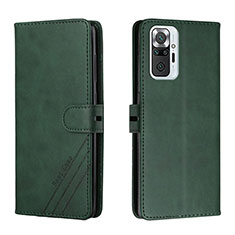 Coque Portefeuille Livre Cuir Etui Clapet H02X pour Xiaomi Redmi Note 10 Pro Max Vert