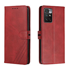Coque Portefeuille Livre Cuir Etui Clapet H02X pour Xiaomi Redmi Note 11 4G (2022) Rouge