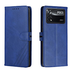 Coque Portefeuille Livre Cuir Etui Clapet H02X pour Xiaomi Redmi Note 11E Pro 5G Bleu