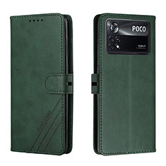 Coque Portefeuille Livre Cuir Etui Clapet H02X pour Xiaomi Redmi Note 11E Pro 5G Vert