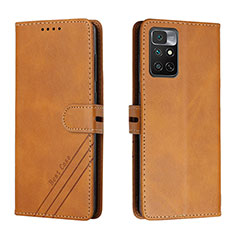 Coque Portefeuille Livre Cuir Etui Clapet H02X pour Xiaomi Redmi Note 11S 4G Brun Clair