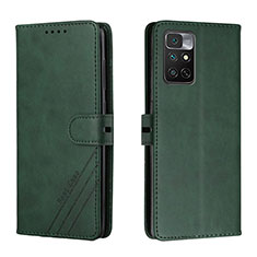 Coque Portefeuille Livre Cuir Etui Clapet H02X pour Xiaomi Redmi Note 11S 4G Vert