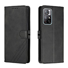 Coque Portefeuille Livre Cuir Etui Clapet H02X pour Xiaomi Redmi Note 11T 5G Noir