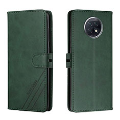 Coque Portefeuille Livre Cuir Etui Clapet H02X pour Xiaomi Redmi Note 9 5G Vert