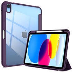 Coque Portefeuille Livre Cuir Etui Clapet H03 pour Apple iPad 10.9 (2022) Violet