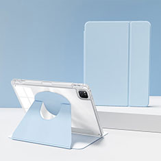 Coque Portefeuille Livre Cuir Etui Clapet H03 pour Apple iPad Pro 11 (2022) Bleu Clair