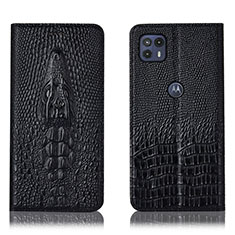 Coque Portefeuille Livre Cuir Etui Clapet H03P pour Motorola Moto G50 5G Noir