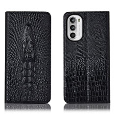 Coque Portefeuille Livre Cuir Etui Clapet H03P pour Motorola Moto G82 5G Noir