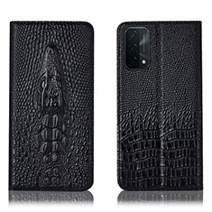 Coque Portefeuille Livre Cuir Etui Clapet H03P pour OnePlus Nord N200 5G Noir