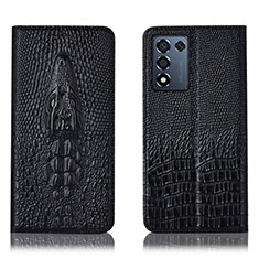 Coque Portefeuille Livre Cuir Etui Clapet H03P pour Realme 9 SE 5G Noir