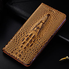 Coque Portefeuille Livre Cuir Etui Clapet H03P pour Samsung Galaxy S21 Plus 5G Marron