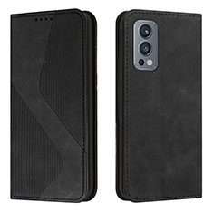 Coque Portefeuille Livre Cuir Etui Clapet H03X pour OnePlus Nord 2 5G Noir