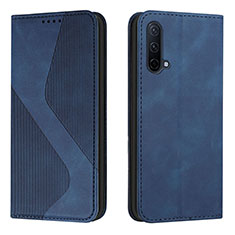 Coque Portefeuille Livre Cuir Etui Clapet H03X pour OnePlus Nord CE 5G Bleu