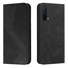 Coque Portefeuille Livre Cuir Etui Clapet H03X pour OnePlus Nord CE 5G Noir