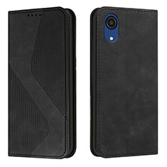 Coque Portefeuille Livre Cuir Etui Clapet H03X pour Samsung Galaxy A03 Core Noir