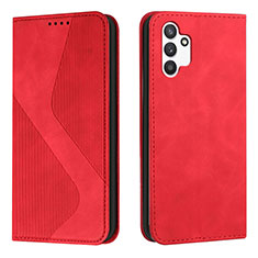 Coque Portefeuille Livre Cuir Etui Clapet H03X pour Samsung Galaxy A13 4G Rouge