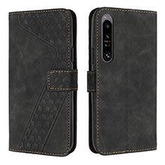 Coque Portefeuille Livre Cuir Etui Clapet H03X pour Sony Xperia 1 IV SO-51C Noir