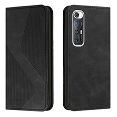 Coque Portefeuille Livre Cuir Etui Clapet H03X pour Xiaomi Mi 10S 5G Noir