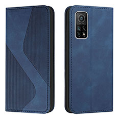 Coque Portefeuille Livre Cuir Etui Clapet H03X pour Xiaomi Mi 10T 5G Bleu