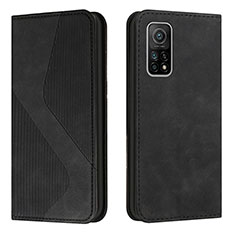 Coque Portefeuille Livre Cuir Etui Clapet H03X pour Xiaomi Mi 10T 5G Noir