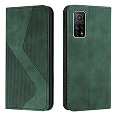 Coque Portefeuille Livre Cuir Etui Clapet H03X pour Xiaomi Mi 10T Pro 5G Vert