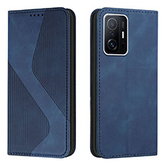 Coque Portefeuille Livre Cuir Etui Clapet H03X pour Xiaomi Mi 11T Pro 5G Bleu