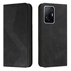 Coque Portefeuille Livre Cuir Etui Clapet H03X pour Xiaomi Mi 11T Pro 5G Noir