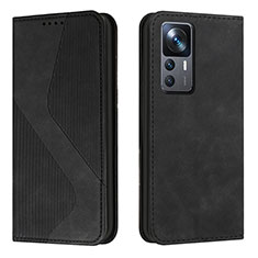 Coque Portefeuille Livre Cuir Etui Clapet H03X pour Xiaomi Mi 12T 5G Noir