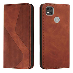 Coque Portefeuille Livre Cuir Etui Clapet H03X pour Xiaomi POCO C31 Marron