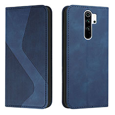 Coque Portefeuille Livre Cuir Etui Clapet H03X pour Xiaomi Poco M2 Bleu