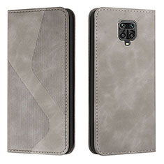 Coque Portefeuille Livre Cuir Etui Clapet H03X pour Xiaomi Poco M2 Pro Gris