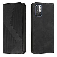 Coque Portefeuille Livre Cuir Etui Clapet H03X pour Xiaomi POCO M3 Pro 5G Noir