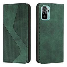 Coque Portefeuille Livre Cuir Etui Clapet H03X pour Xiaomi Poco M5S Vert