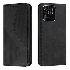 Coque Portefeuille Livre Cuir Etui Clapet H03X pour Xiaomi Redmi 10 Power Noir