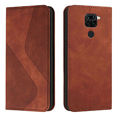 Coque Portefeuille Livre Cuir Etui Clapet H03X pour Xiaomi Redmi 10X 4G Marron