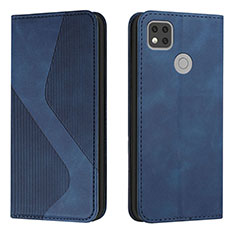 Coque Portefeuille Livre Cuir Etui Clapet H03X pour Xiaomi Redmi 9 Activ Bleu