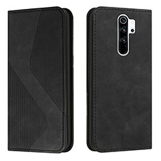 Coque Portefeuille Livre Cuir Etui Clapet H03X pour Xiaomi Redmi 9 Prime India Noir