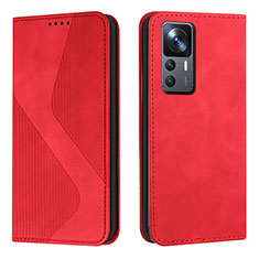 Coque Portefeuille Livre Cuir Etui Clapet H03X pour Xiaomi Redmi K50 Ultra 5G Rouge