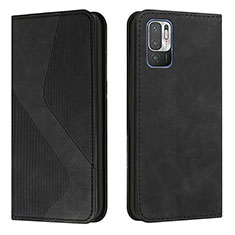 Coque Portefeuille Livre Cuir Etui Clapet H03X pour Xiaomi Redmi Note 10 5G Noir