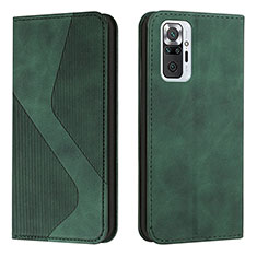 Coque Portefeuille Livre Cuir Etui Clapet H03X pour Xiaomi Redmi Note 10 Pro 4G Vert