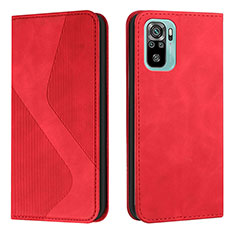 Coque Portefeuille Livre Cuir Etui Clapet H03X pour Xiaomi Redmi Note 11 SE India 4G Rouge