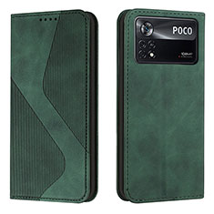 Coque Portefeuille Livre Cuir Etui Clapet H03X pour Xiaomi Redmi Note 11E Pro 5G Vert