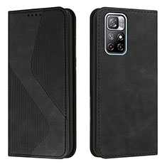 Coque Portefeuille Livre Cuir Etui Clapet H03X pour Xiaomi Redmi Note 11S 5G Noir