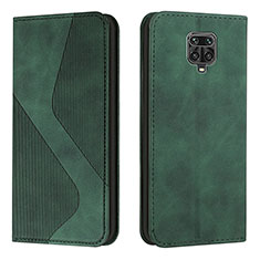 Coque Portefeuille Livre Cuir Etui Clapet H03X pour Xiaomi Redmi Note 9 Pro Max Vert