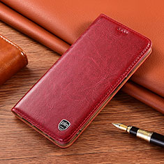 Coque Portefeuille Livre Cuir Etui Clapet H04P pour Motorola Moto G73 5G Rouge