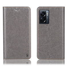 Coque Portefeuille Livre Cuir Etui Clapet H04P pour OnePlus Nord N300 5G Gris