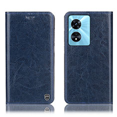 Coque Portefeuille Livre Cuir Etui Clapet H04P pour Oppo A1x 5G Bleu