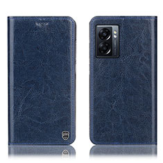 Coque Portefeuille Livre Cuir Etui Clapet H04P pour Oppo A57 5G Bleu