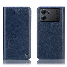 Coque Portefeuille Livre Cuir Etui Clapet H04P pour Oppo K10 5G Bleu